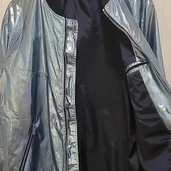 Sean John Metallic Bomber Jacket Size XL - Picture 8 of 9